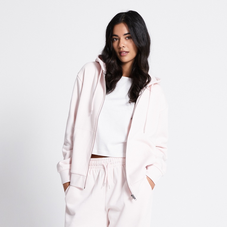 Zip hoodie "Vivvi" Soft Pink